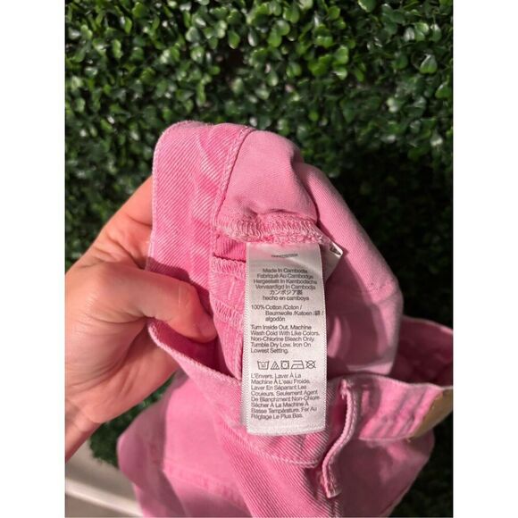 Madewell Pink Baggy Straight Jeans Sz 25 - Picture 5 of 5